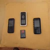 3 telemóveis com muito pouco uso.