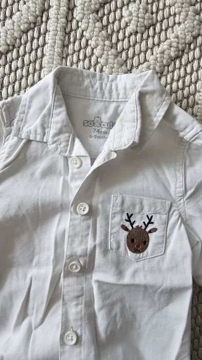 Świąteczna koszula rozmiar 74.