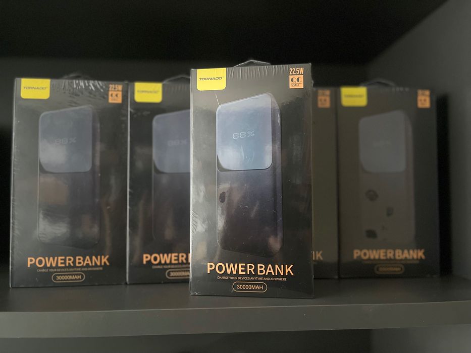Power Bank Tornado 30000mAh PD 22.5W Black