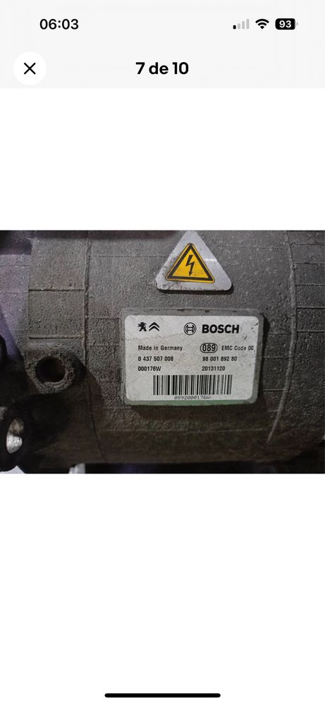 Motor eletrico / diferencial citroen ds5