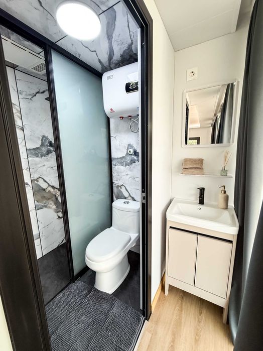 Nowoczesny domek modułowy, biuro, letniskowy, mieszkalny.