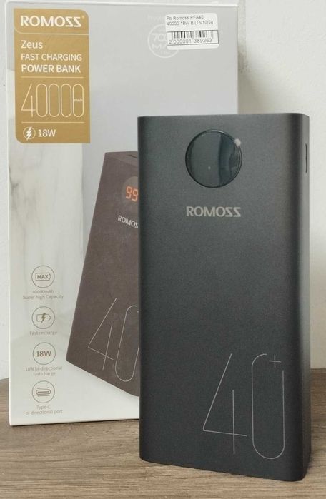 Power Bank Romoss  60000mAh
Power Bank Romoss 40000mah 18W