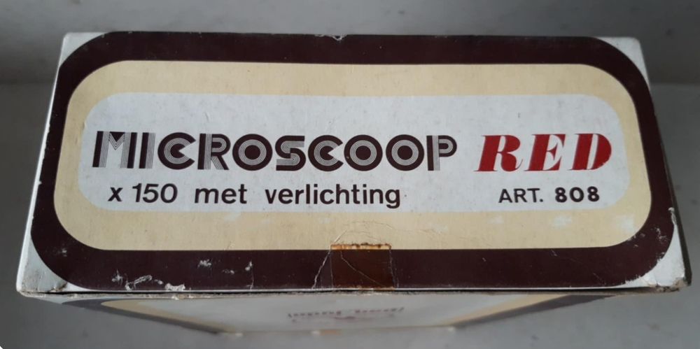 Microscópio Didático para inicio de estudo científico - Vintage