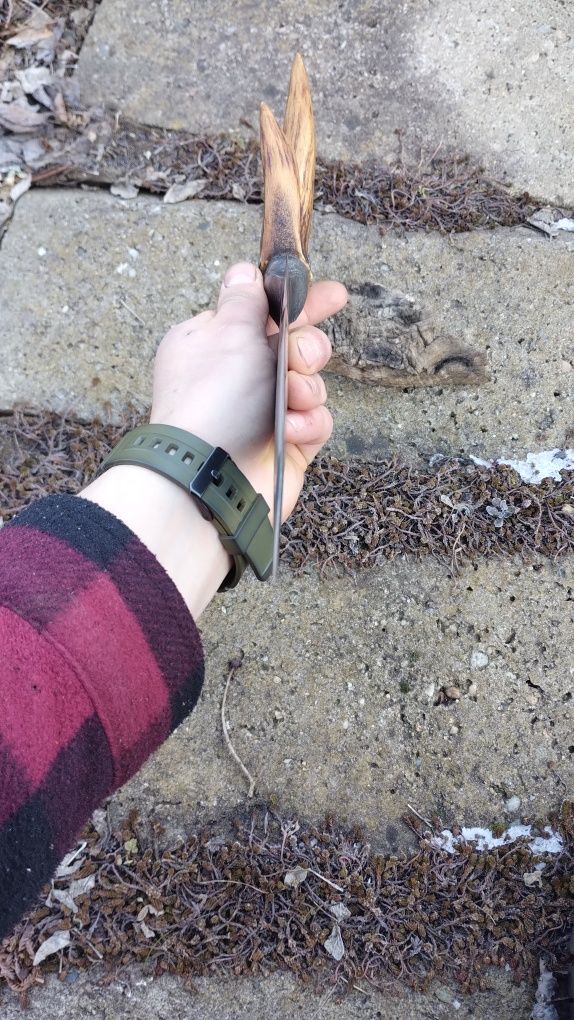 Ręcznie wykuty nóż integralny tracker/ nóż myśliwski/ knifemaking