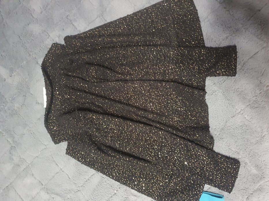 Elegancka kurtka brązowo-złota rozmiar M