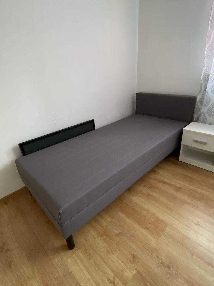 IKEA SVELGEN Łóżko pojedyncze 90x200 Szare (3 szt. dostępne)