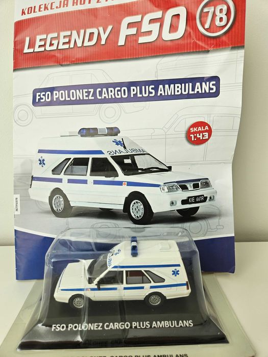 Model FSO Polonez Cargo Plus Ambulans DeAgostini skala 1:43