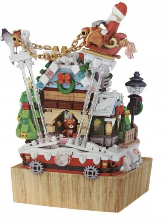 "LEGO" ELEFUN Zestaw Klocków ZIMOWY DOMEK Z POZYTYWKĄ - 1009 elementów