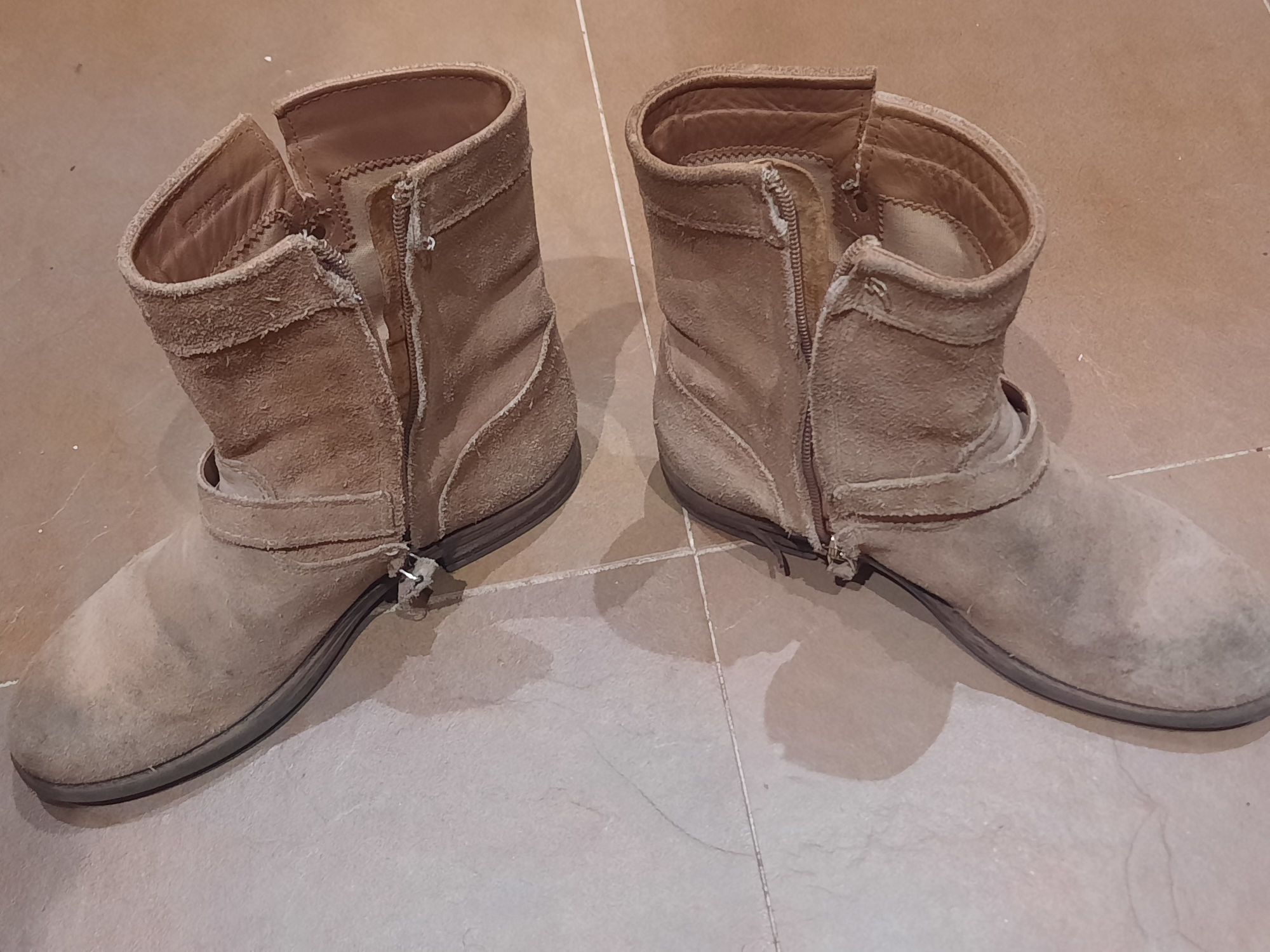 Botas camurça MassimoDutti n°33