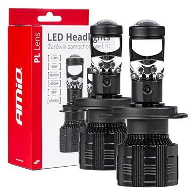 Żarówki H4 H19 Led 60W 6000K Canbus E9 2Szt