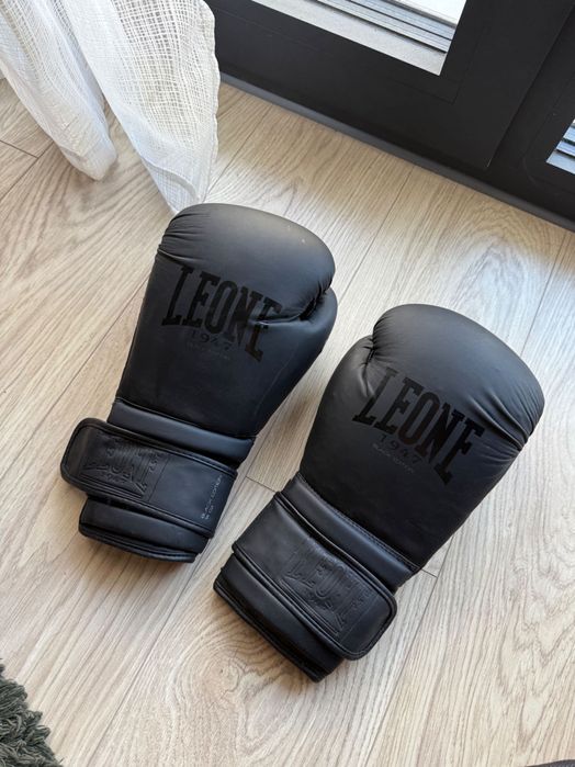 Rękawice bokserskie LEONE 1947 Black Edition – NOWE