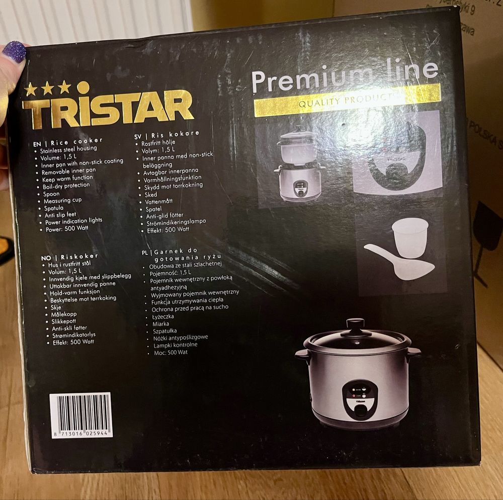 Ryżowar garnek do gotowania ryżu Tristar Premium Line