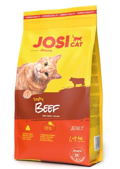 JosiCat Tasty Beef sucha karma dla kotów z wołowiną 1,9kg