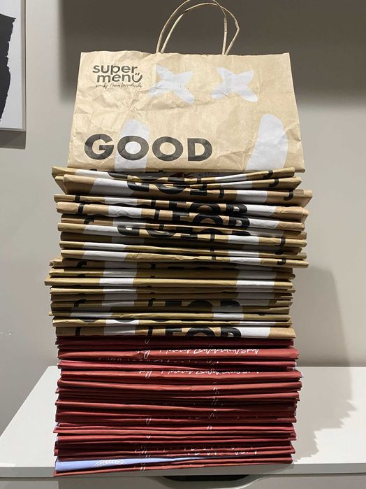 Papierowe torby po cateringu - 50 szt.