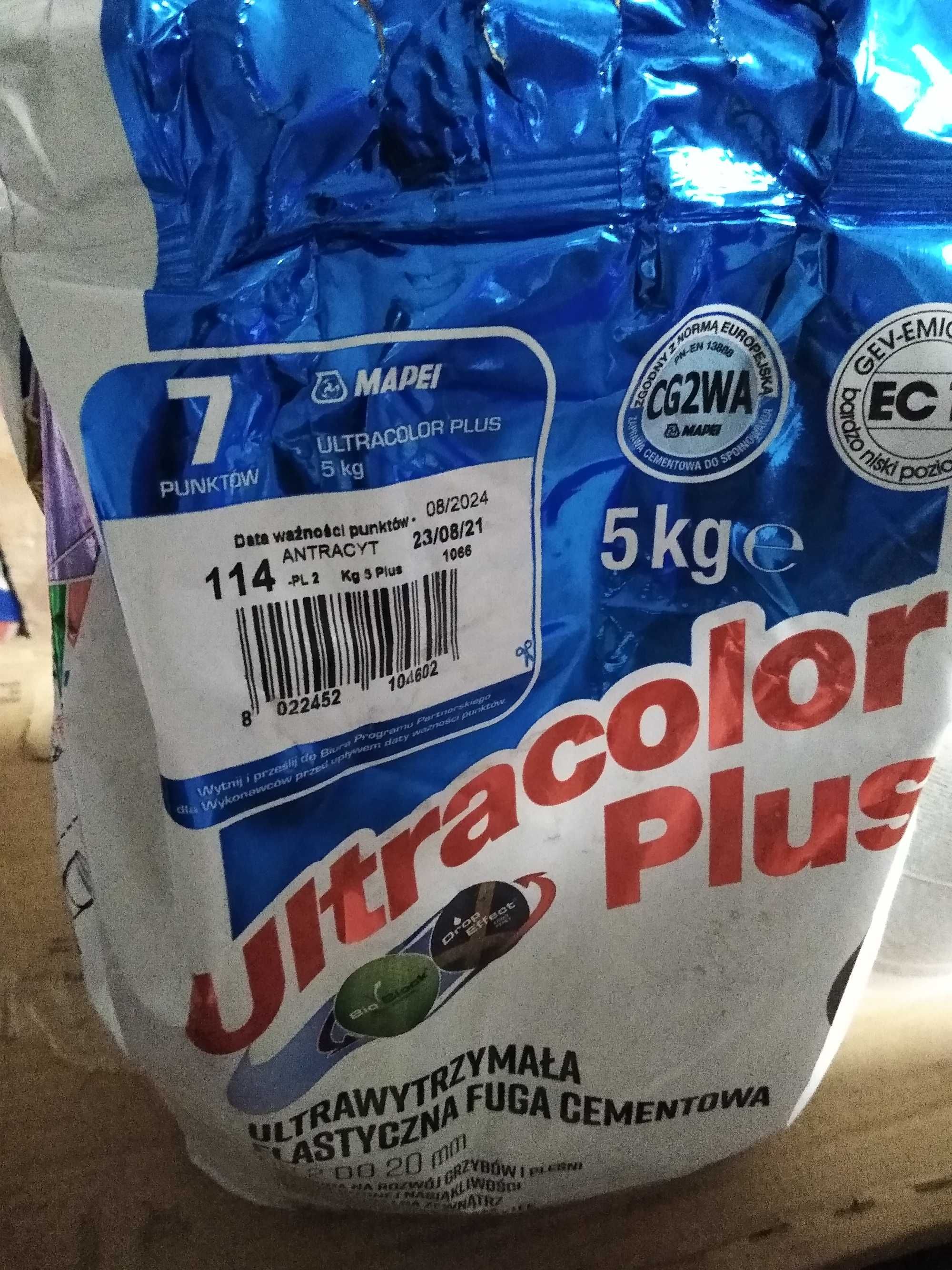 Fuga ultracolor plus 5kg dwa kolory jedwab i antracyt