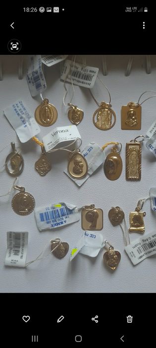 Medalik złoty próba 333 Nowy