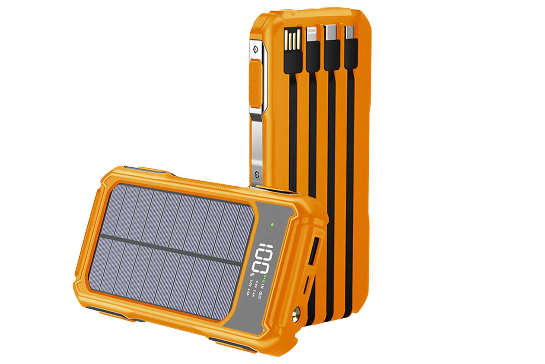 Портативний зарядний пристрій з сонячною панеллю ViaKing 20000 mAh