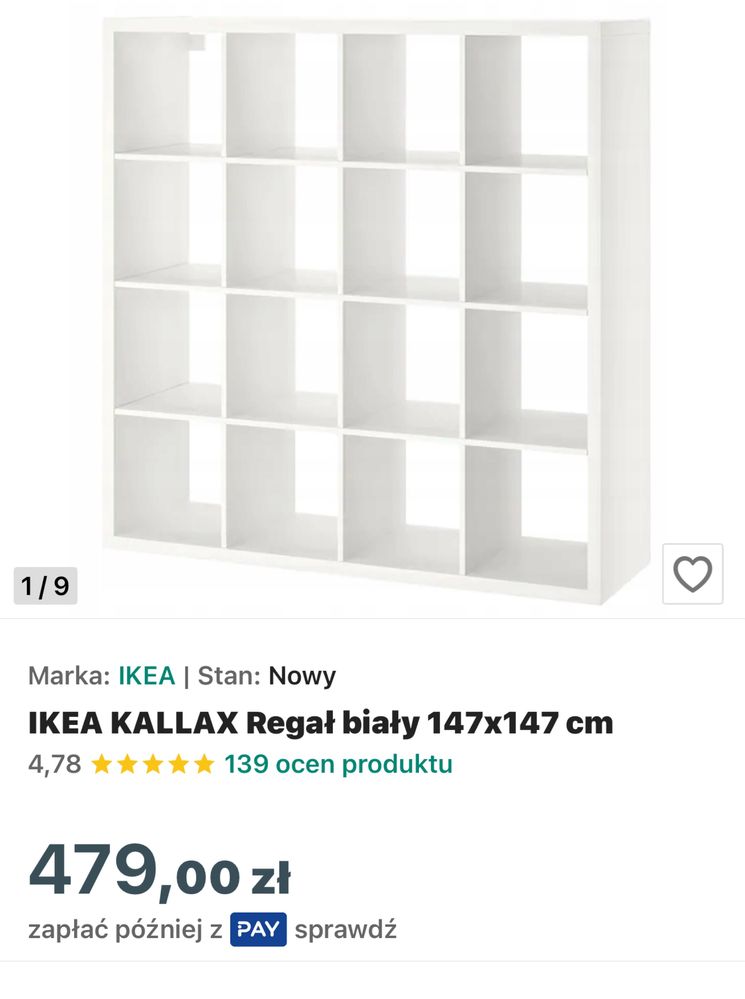Regał Kallax Ikea