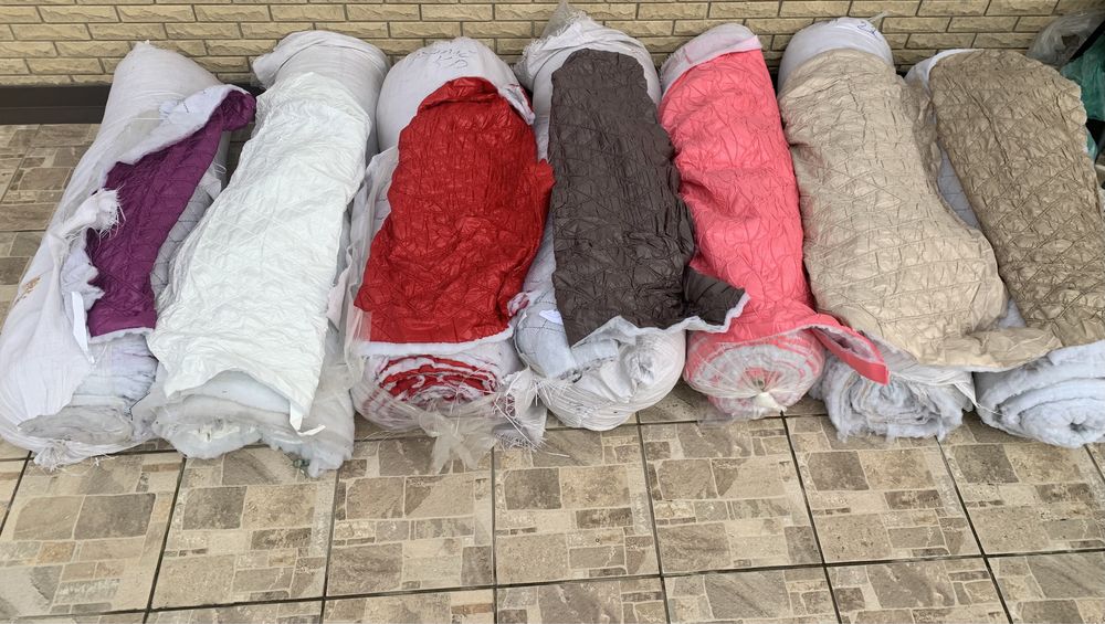 Ткань опт / плащёвка стёганная на силиконе - от 5 м