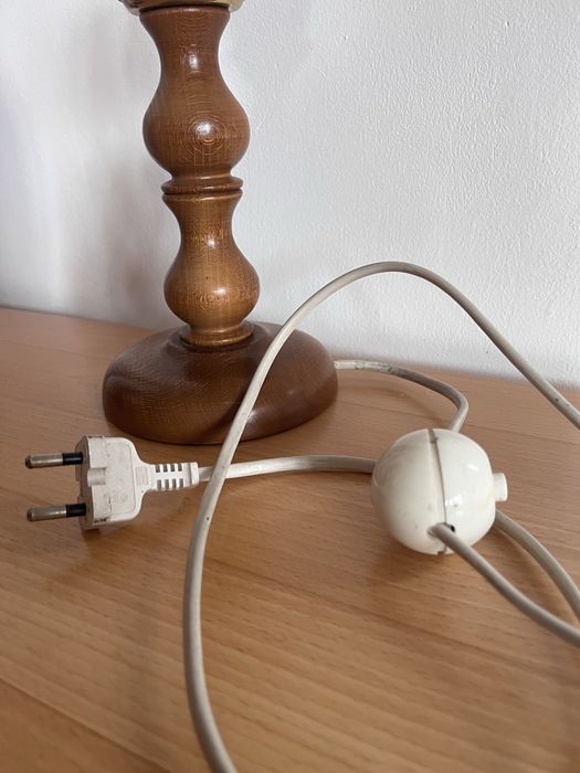 Lampa Drewniana _ stołowa_Niemcy