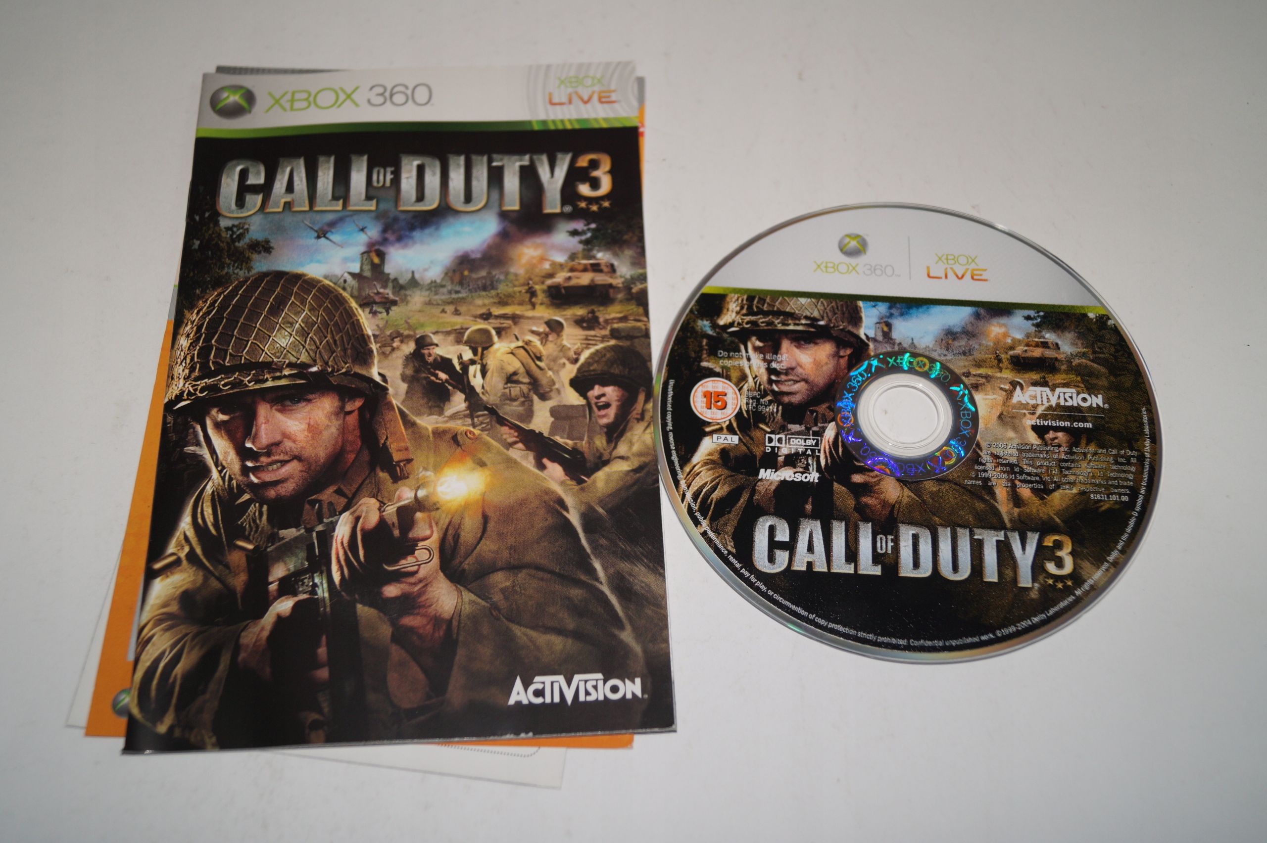Call Of Duty 3 Microsoft Xbox 360
