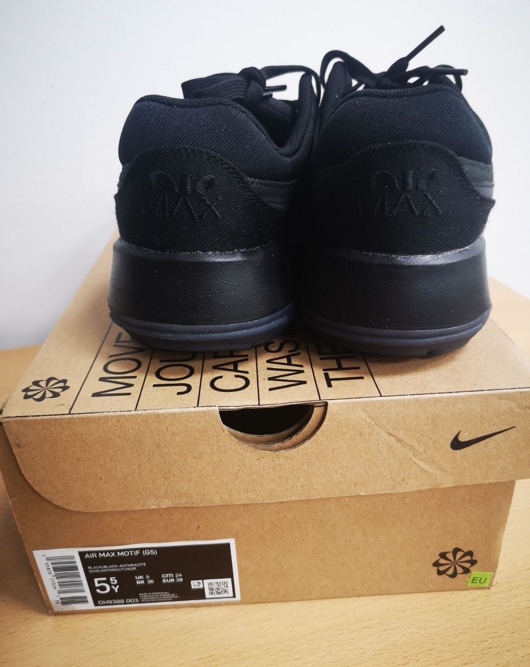 NIKE AIR MAX SC buty całe czarne 38 rozmiar 24 cm