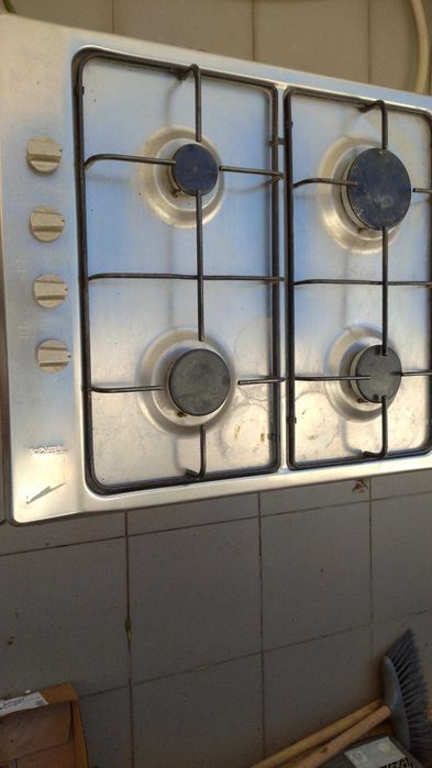Placa fogão Teka a Gás 60x50 cm - Inox em bom estado