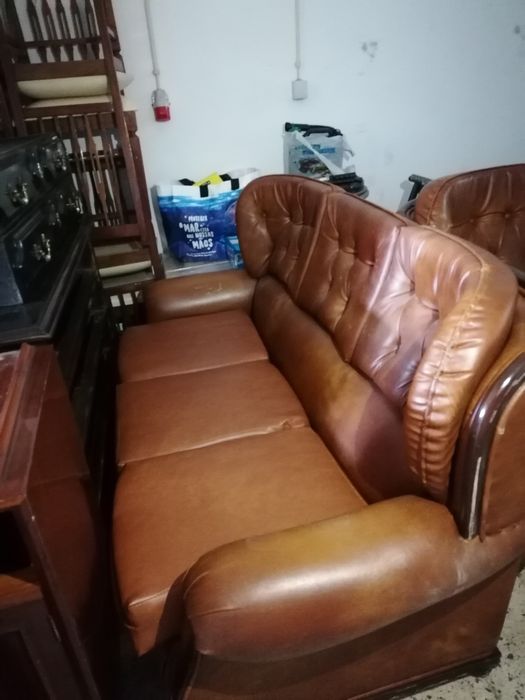 Vendo Sofá cama cor camel