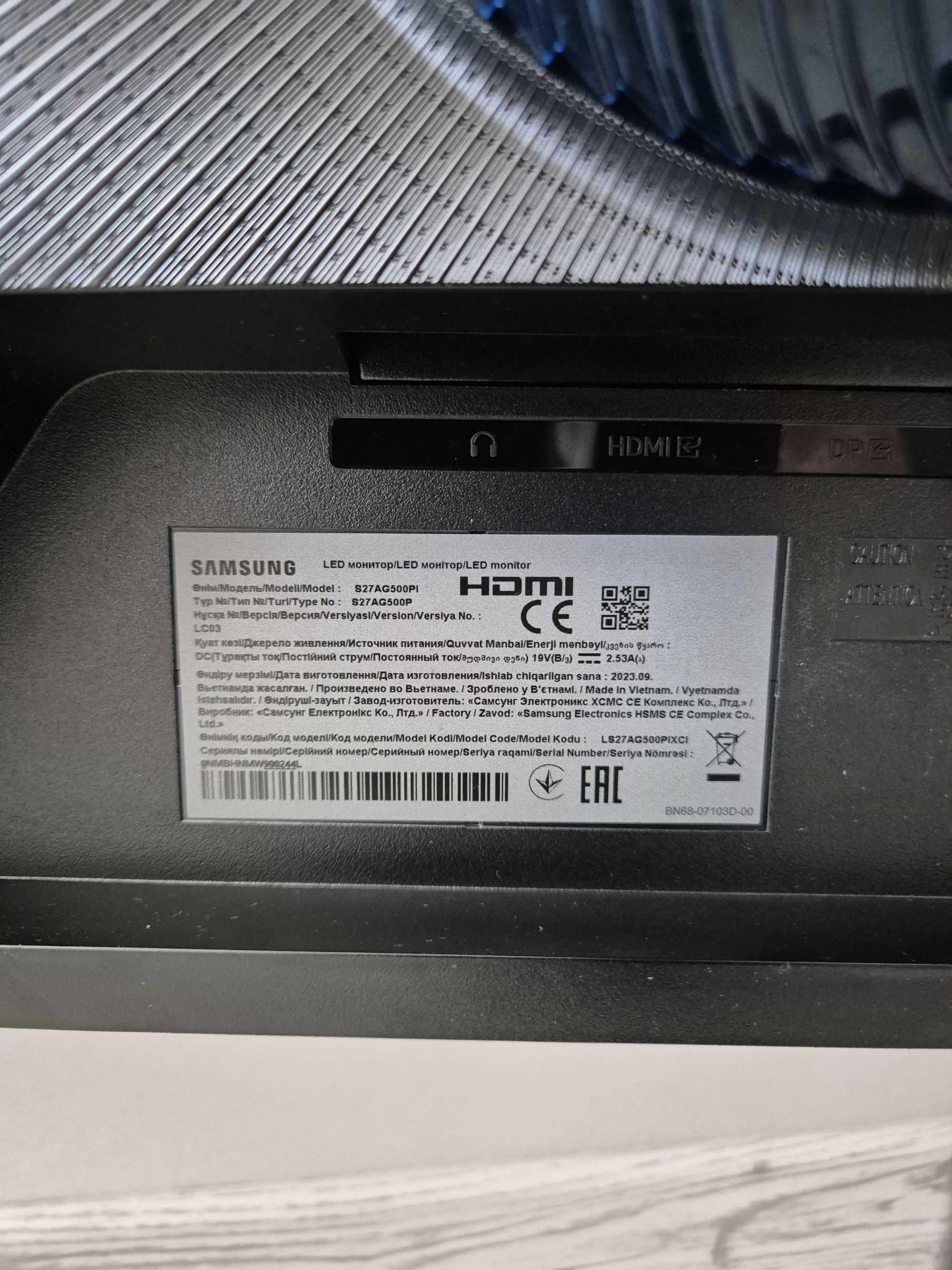 27" ігровий 2K монітор 165Hz Samsung Odyssey G5 (хороша IPS 2560x1440)