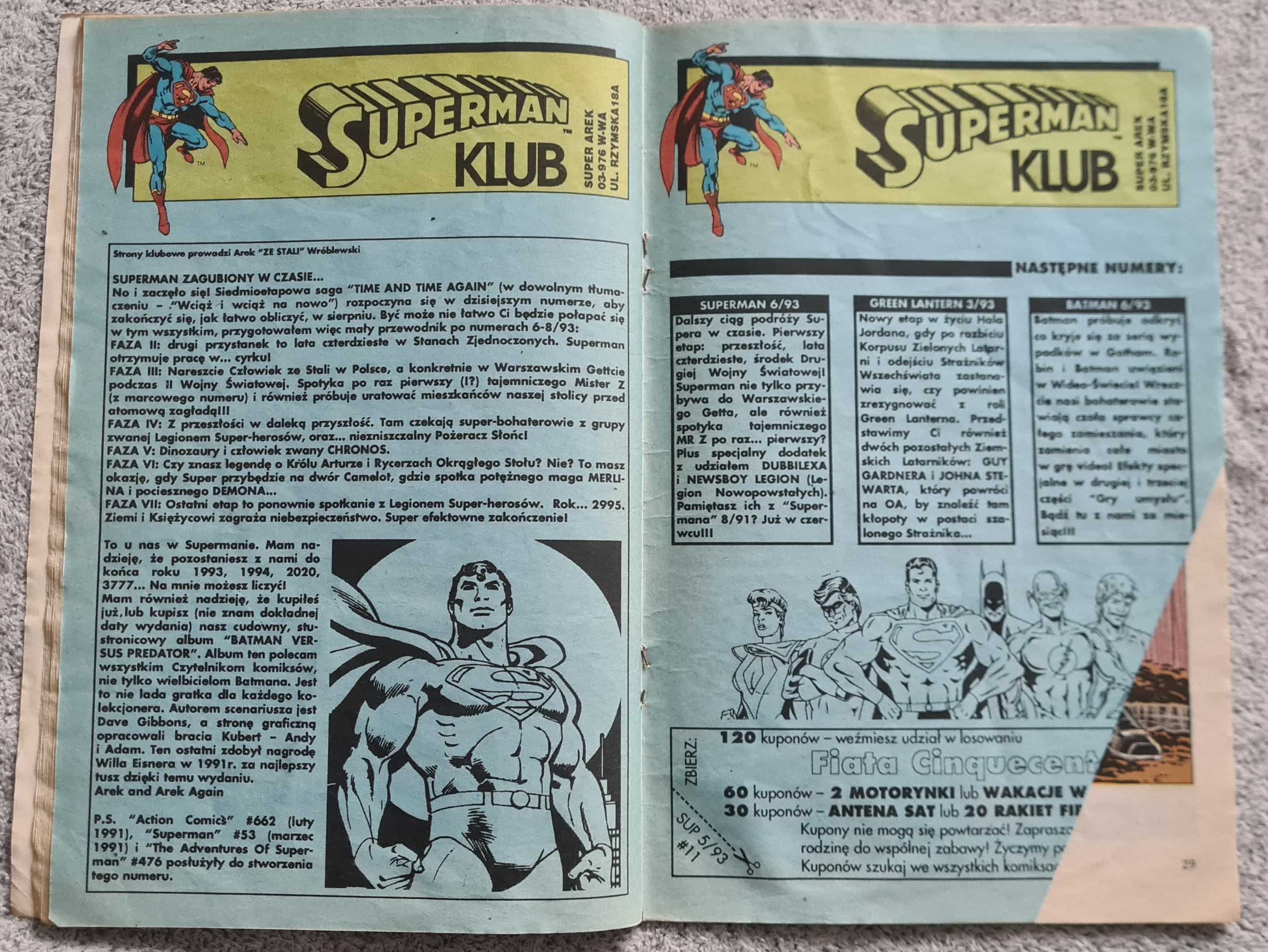 Komiks Superman Linear Man 5/93