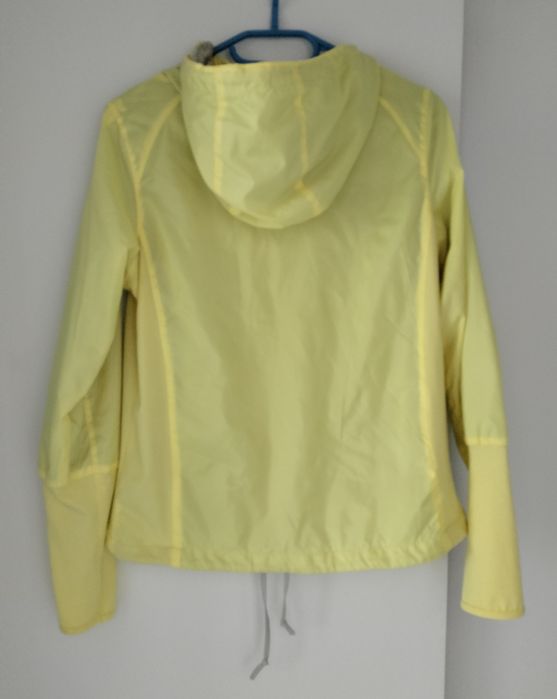 Kurtka wiatrówka damska sportowa Crivit żółta - rozmiar 36