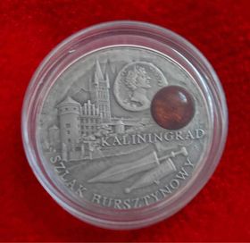 Moneta numizmat szlak bursztynowy Kaliningrad