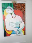 Obraz reprodukcja malowany ręcznie na płótnie Picasso Sen 90 x 130 cm