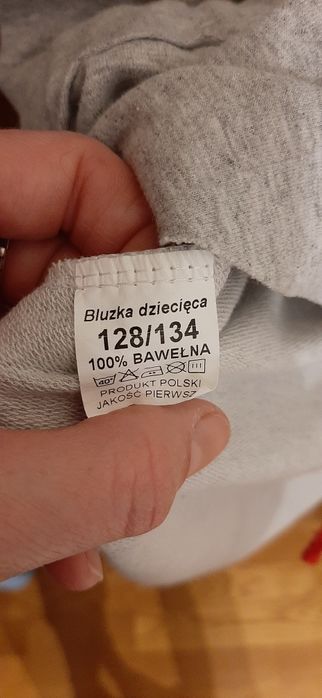 Bluza bluzka z kapturem kardigan 123-134 z serduszkiem