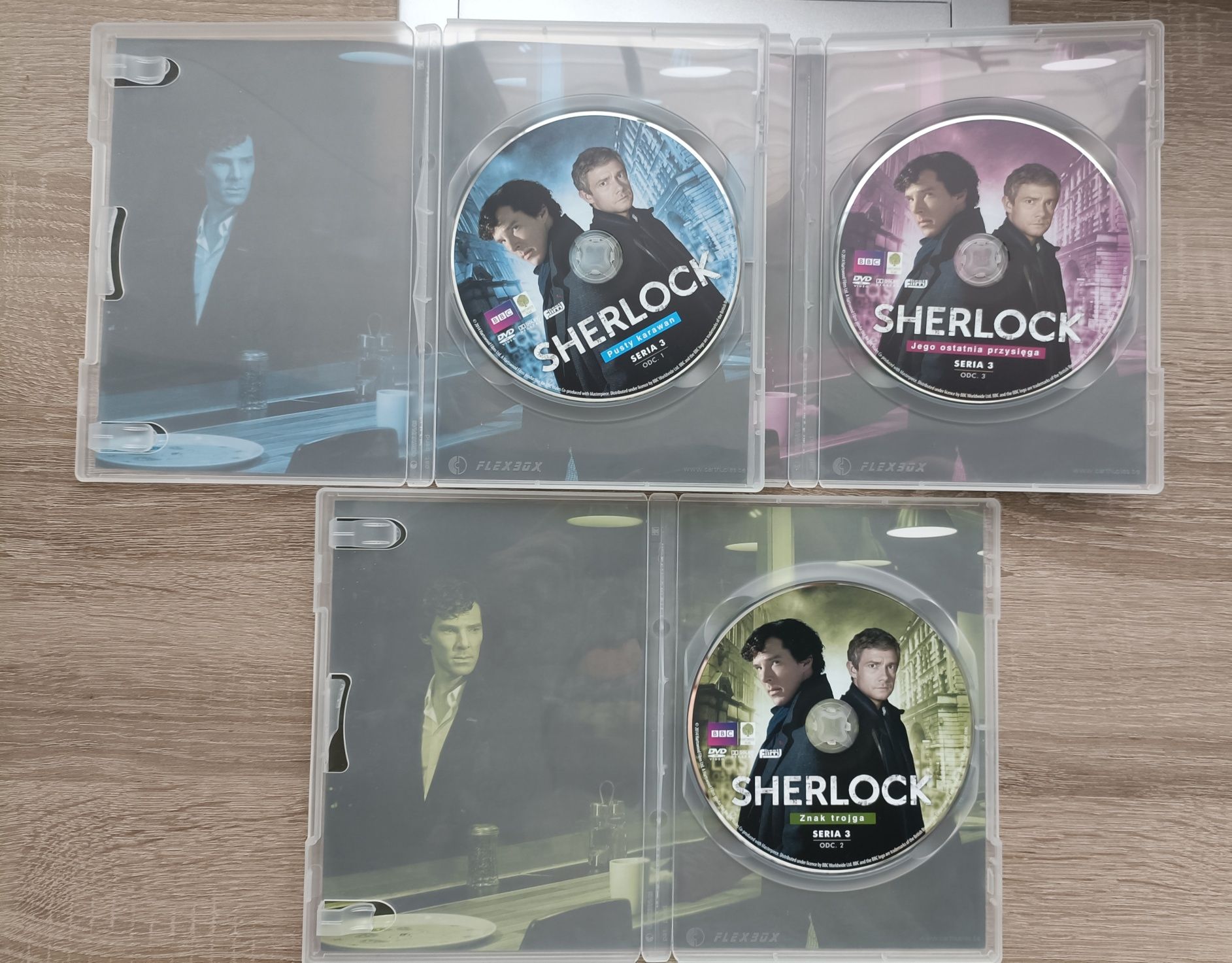 Serial DVD Sherlock sezon 1-4 + fil "Upiorna panna młoda"