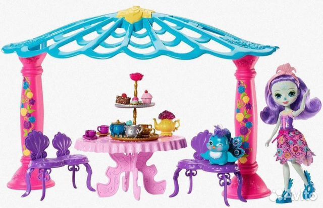 Игровой набор - Чаепитие Пэттер Павлины и Флэпа, Enchantimals Mattel