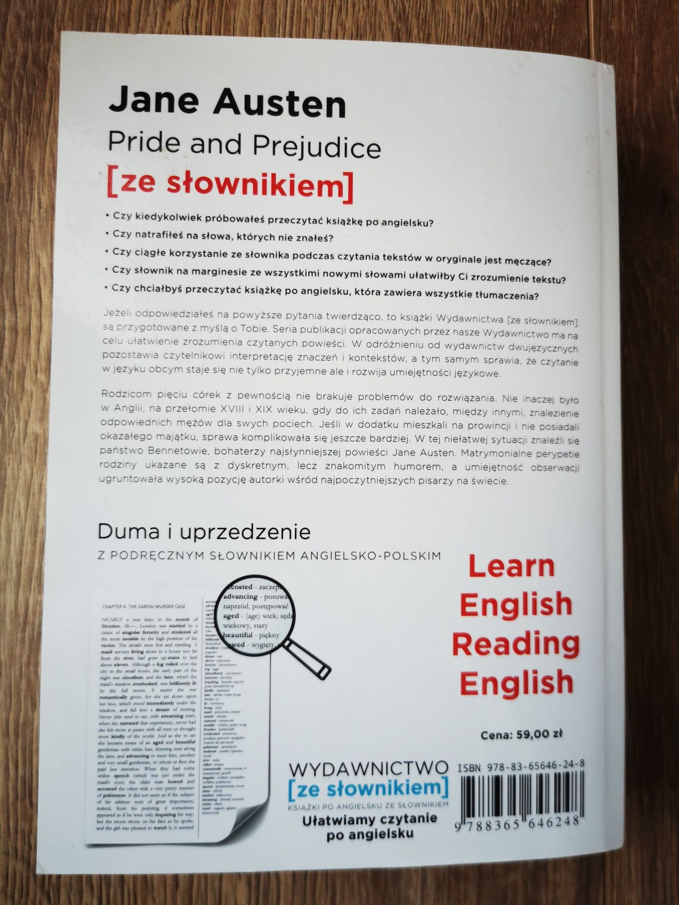 Duma i uprzedzenie (angielski) Pride and prejudice, aut. Jane Austen