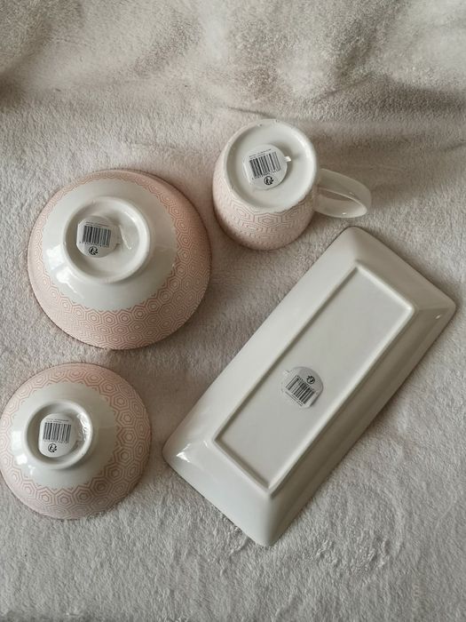 Nowy zestaw śniadaniowy z porcelany