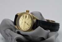 Złoty zegarek damski 14k z BRYLANTAMI 0.25ct Geneve lw078y-d Gdańsk