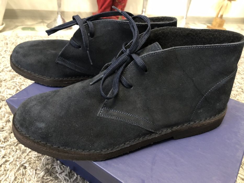 Замшевые мужские ботинки Италия