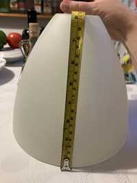 Lampa sufitowa Ikea matowa biała klosz wysokość 20 cm średnica 23 cm