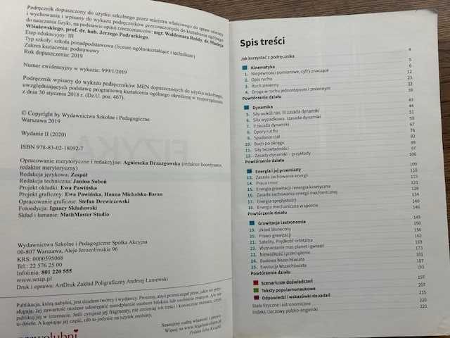 Fizyka klasa 1 zakres podstawowy
