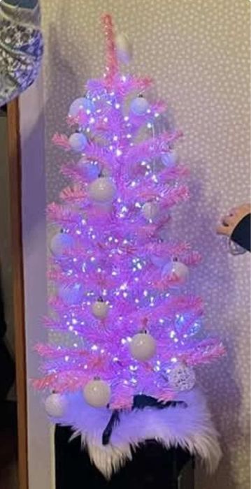 Choinka rożowa wąska 80 cm