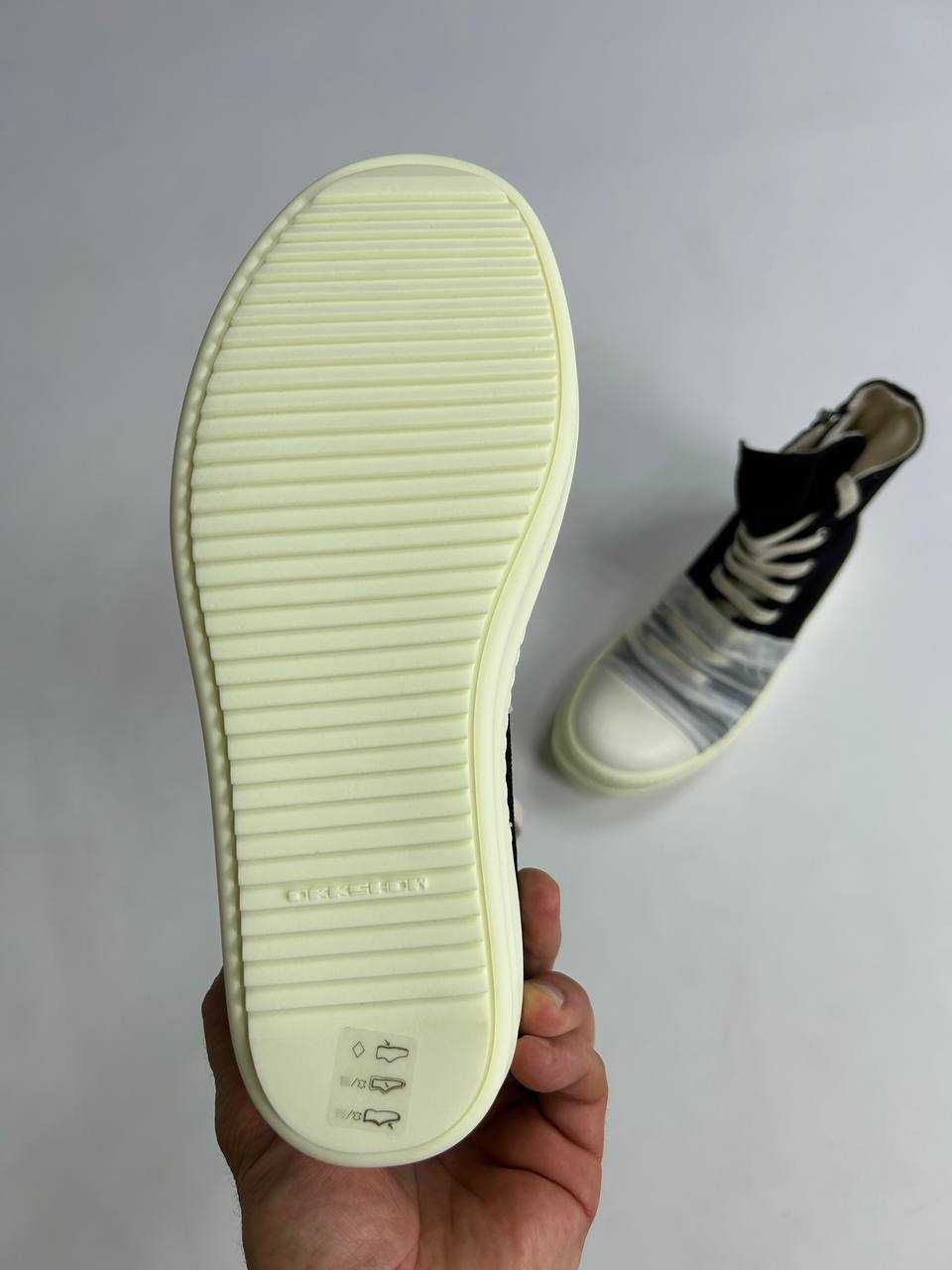 Rick Owens Geobasket Ramones jumbo laces чорні кеди opium archive кеды