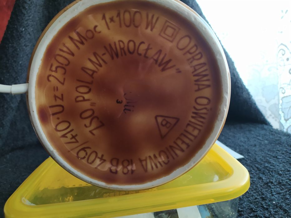 ZSO Polam Wrocław lampa ceramiczna