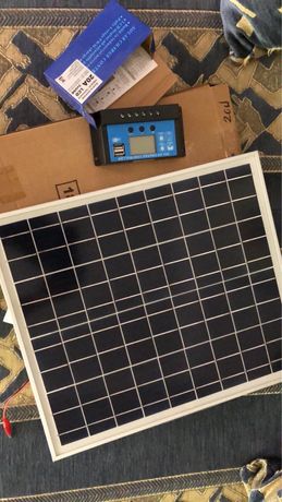 Солнечное зарядное устройство (панель 20 ватт + контроллер заряда)