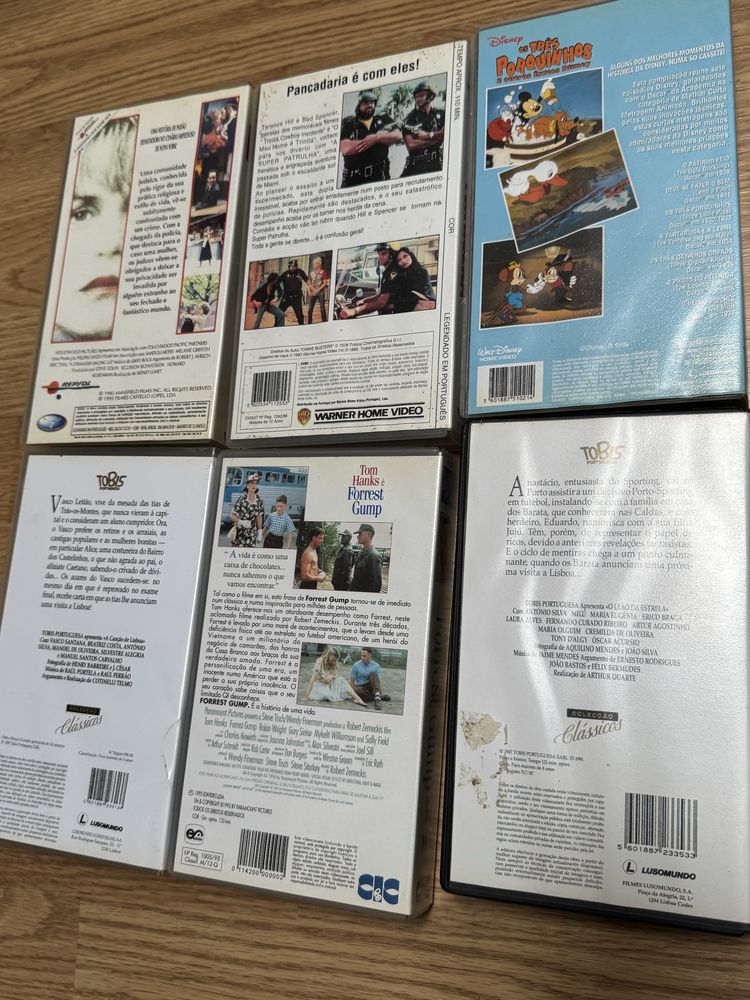 Cassetes VHS variadas e originais