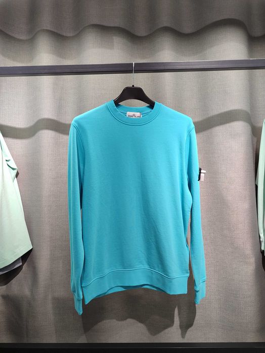 Світшот STONE ISLAND 63051 Classic Sweatshirt Turquoise SI0137-TU