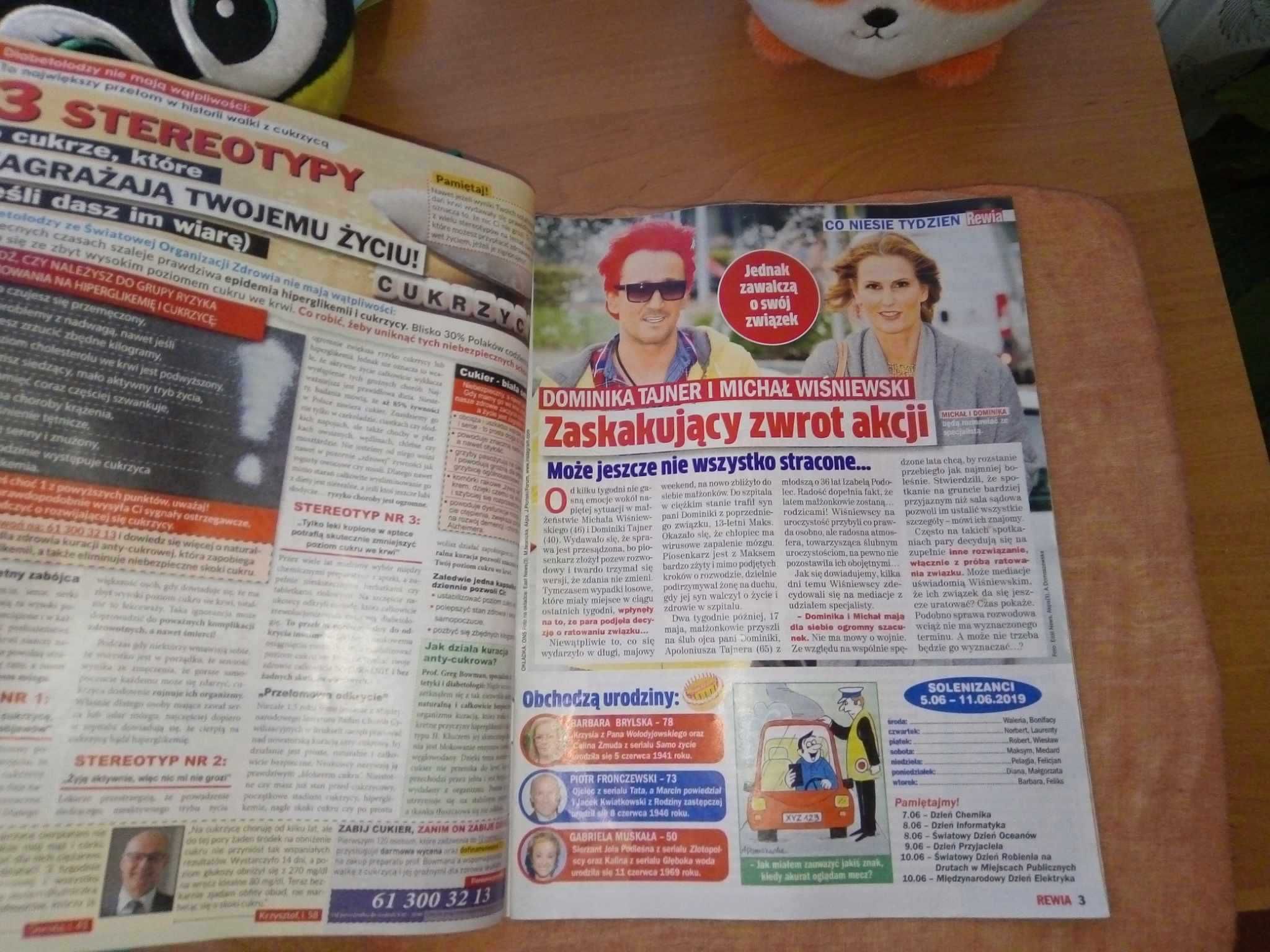 Tygodnik Rewia zbliża do gwiazd nr 23 czerwiec 2019 gazeta