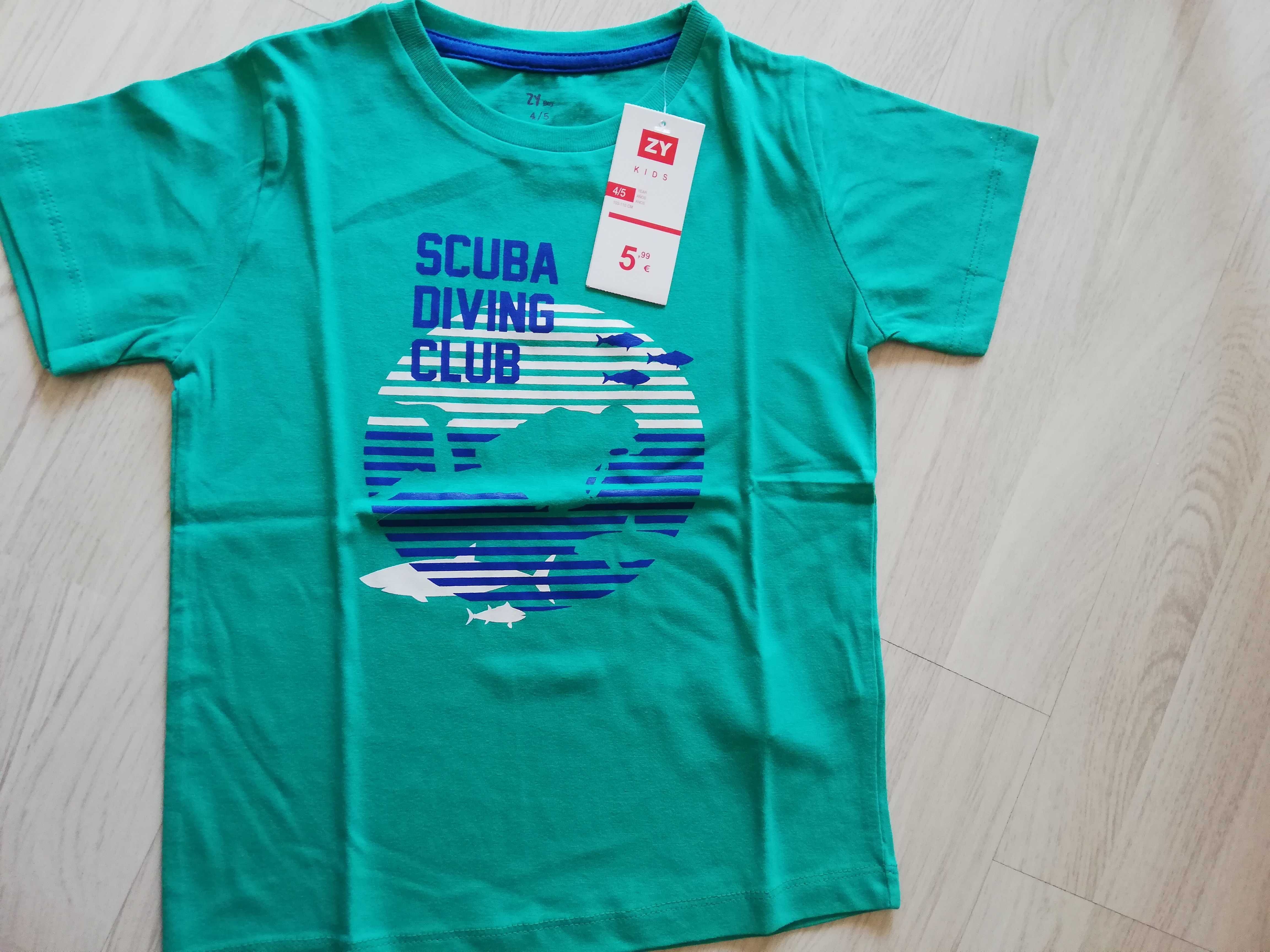 T-shirt Zippy "Scuba Diving Club" 4/5A - c/ etiqueta